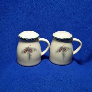 Northwoods Stove Top Salt and Pepper Shaker Set Home & Garden Party Stoneware